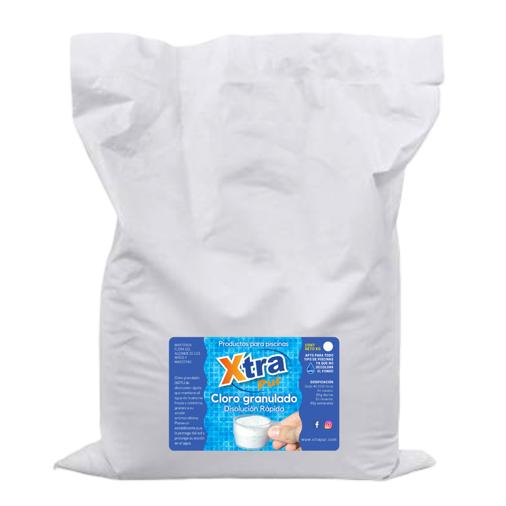 Cloro Granulado Disolucion Rapida  (Bolsa 5 kg)