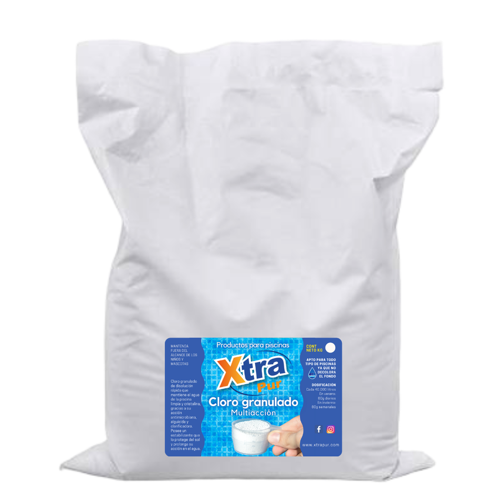 Cloro Granulado Multiaccion  (Bolsa 5 kg)