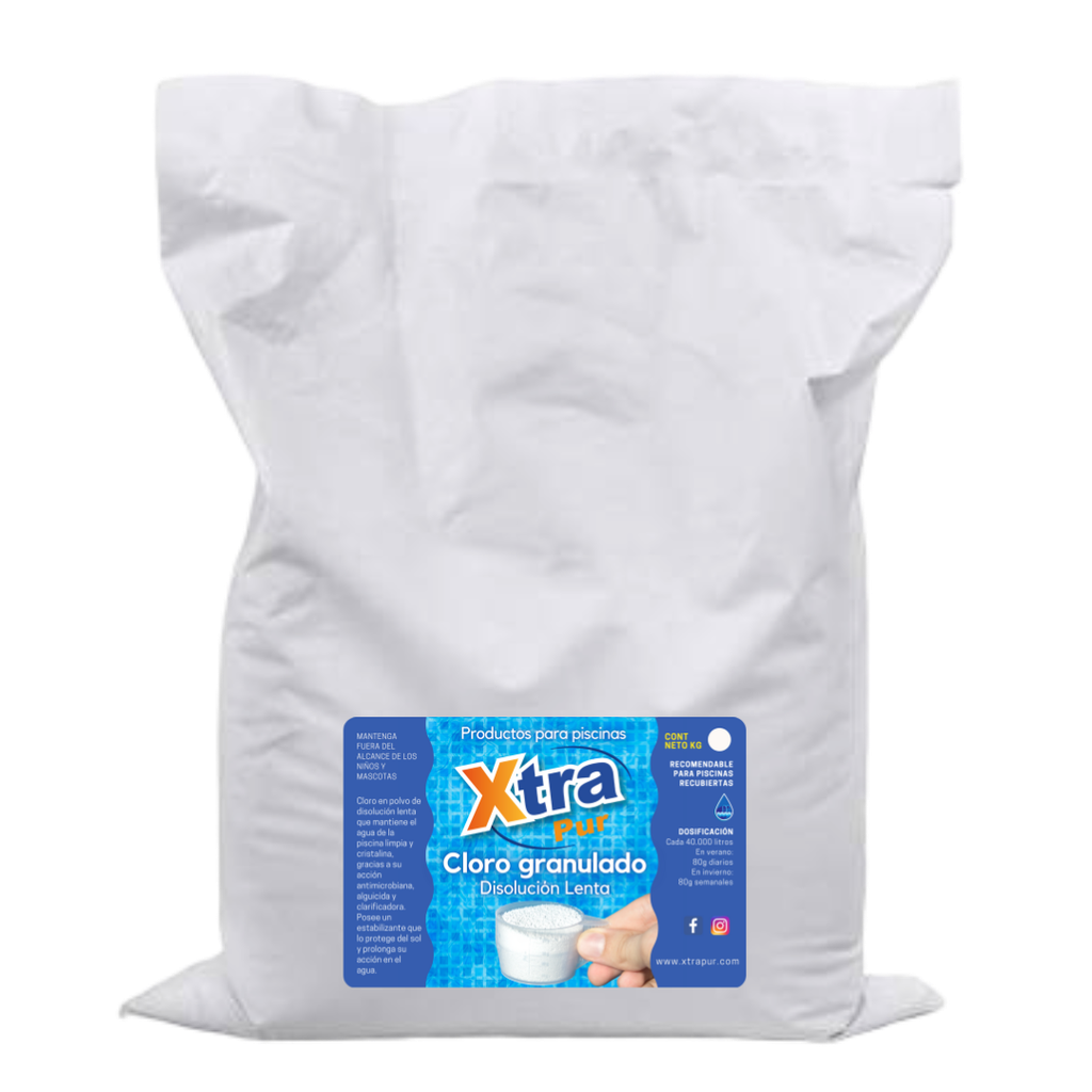 Cloro Granulado Disolucion Lenta  (Bolsa 1 kg)